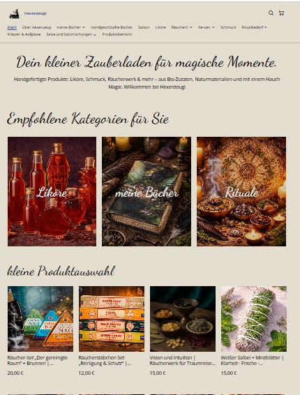 Hexenzeug - Dein kleiner Zauberladen für magische Momente.
