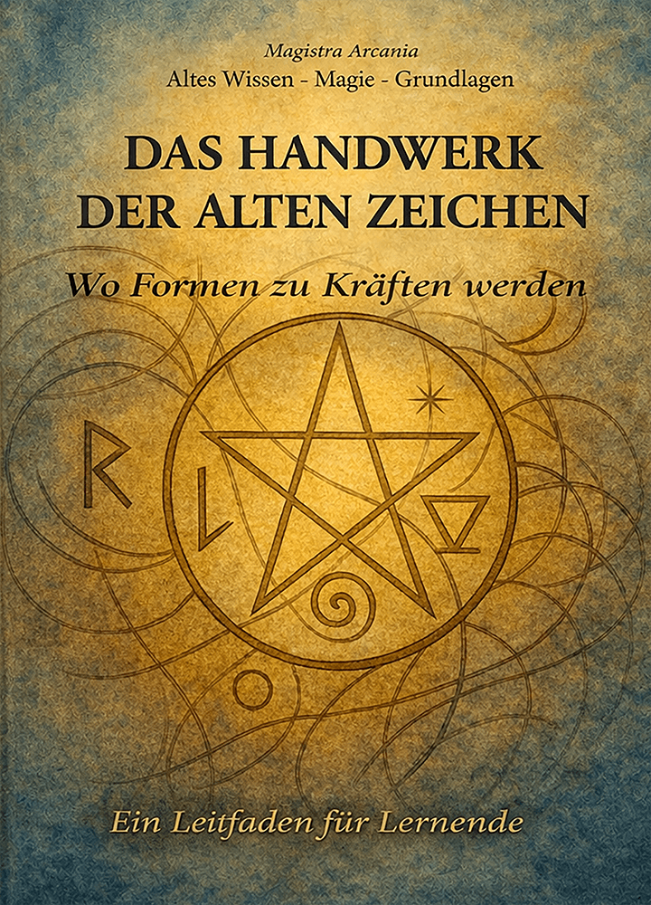 Buch:
Das Handwerk der alten Zeichen
Wo Formen zu Kräften werden
Ein Leitfaden für Lernende
Magistra Arcania