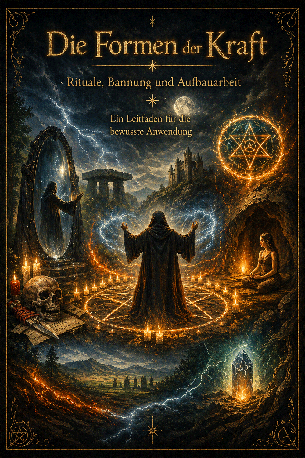 Buch:
Die Formen der Kraft
Rituale, Bannung und Aufbauarbeit
Ein Leitfaden für die bewusste Anwendung
Magistra Arcania