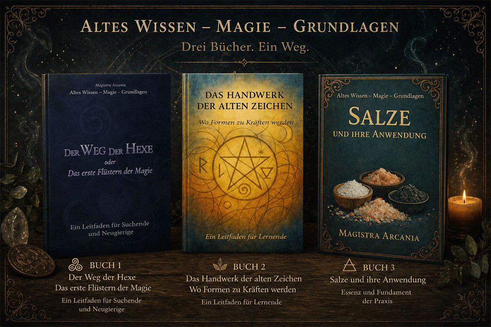 Altes Wissen-Magie-Grundlagen - drei Buecher