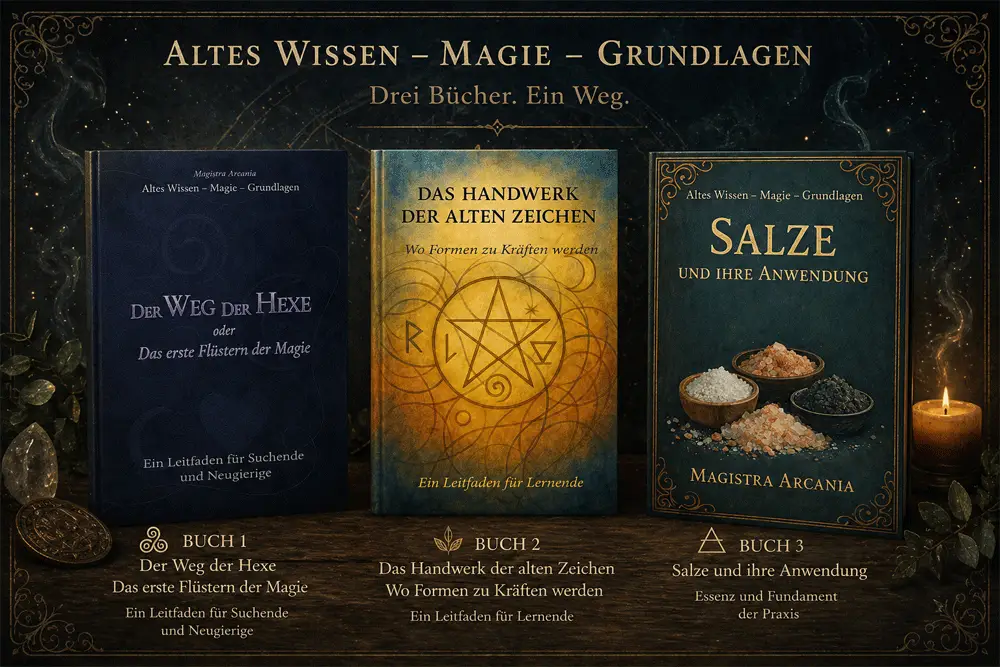 Altes Wissen-Magie-Grundlagen - drei Buecher