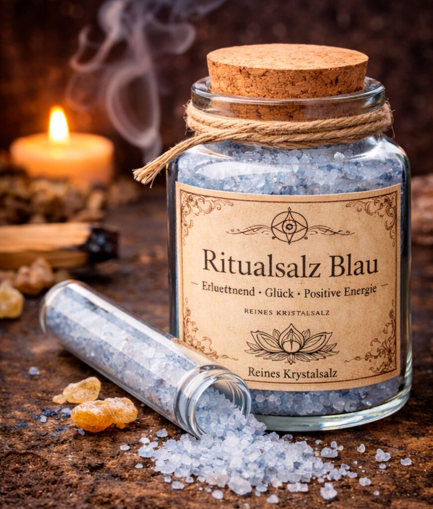 Blaues Ritualsalz – Magisches Salz für inneres Licht, Weisheit & Vision