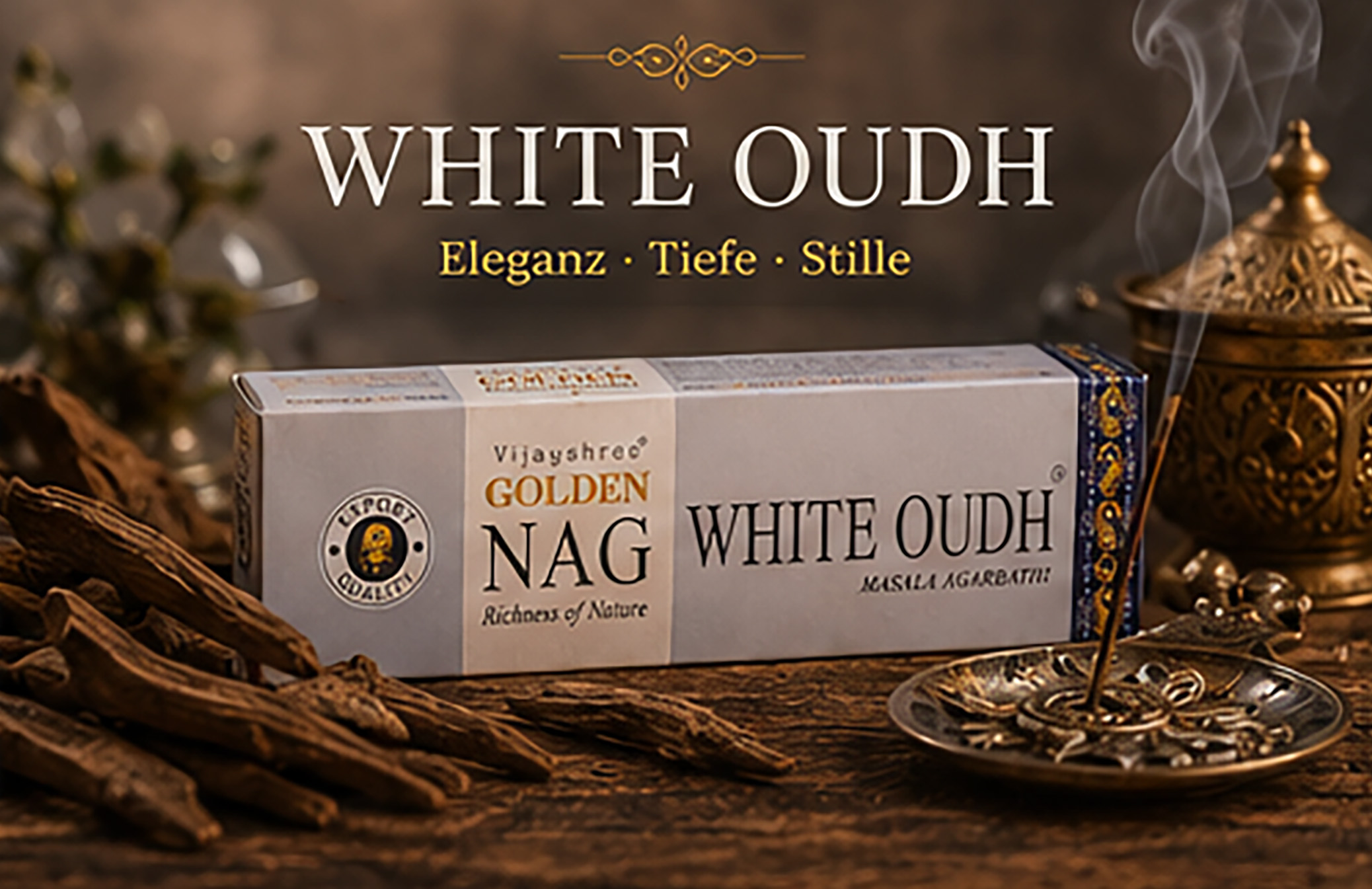 Räucherstäbchen-Golden NAG-White Oudh