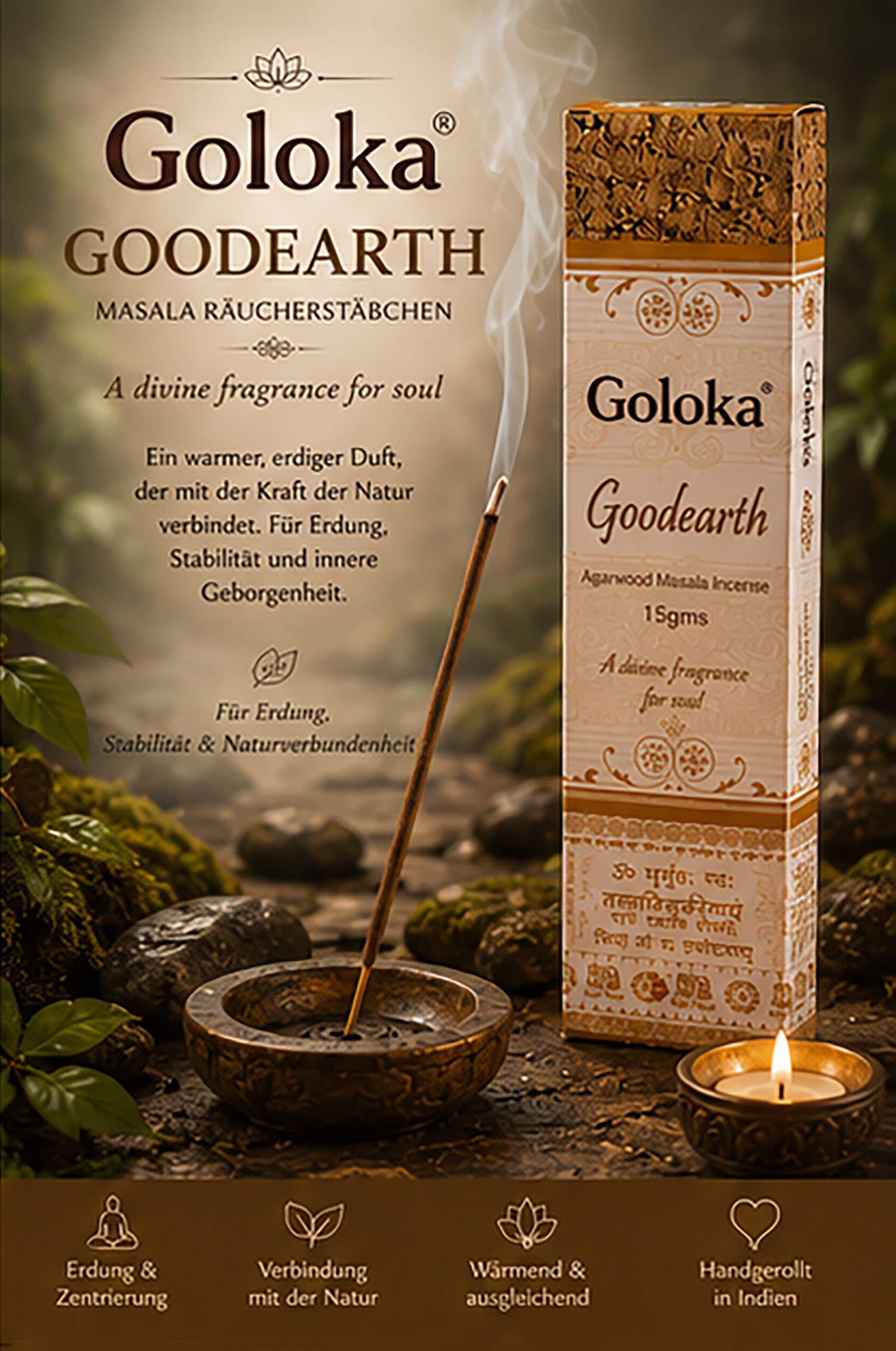 Räucherstäbchen Goloka Good Earth