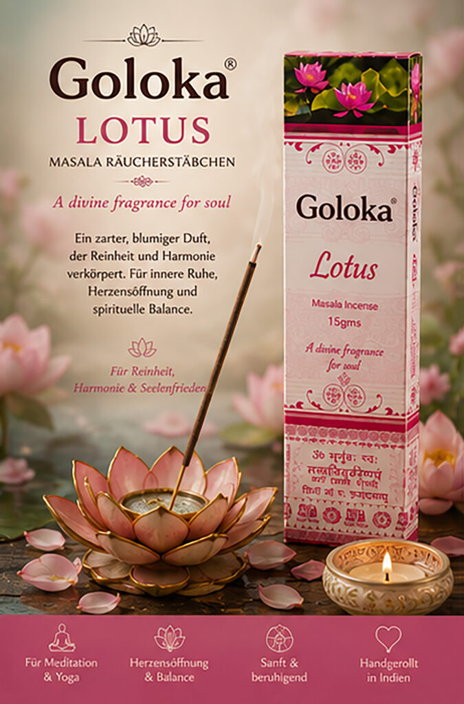 Räucherstäbchen Goloka Lotus