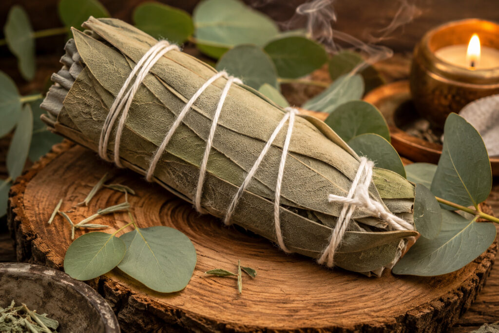 🌿 Räucherbündel – Weißer Salbei & Eukalyptus