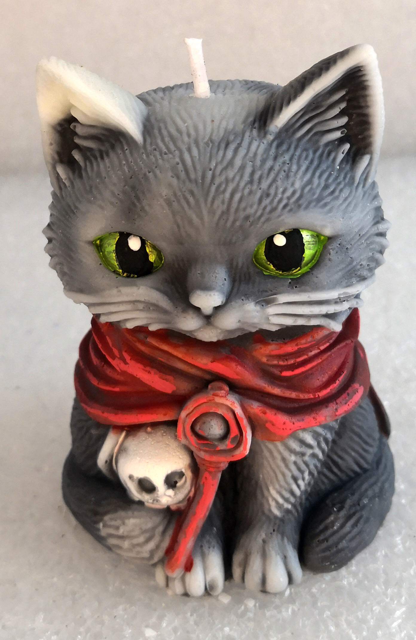 mystische Katze rot