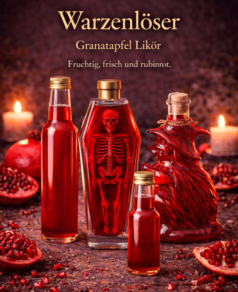 Warzenlöser – Granatapfel-Likör 18 % Vol.