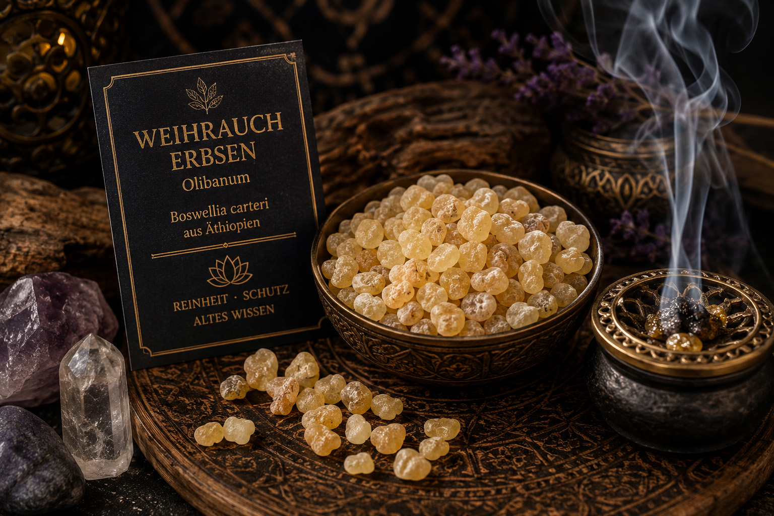 🌲 Weihrauch (Olibanum) – Reinheit, Schutz & spirituelle Klarheit
