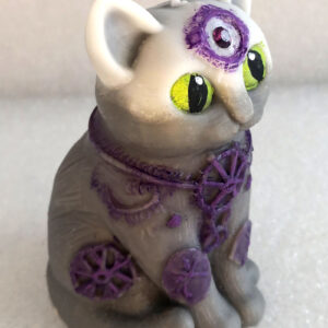 Zauberkatze „Runa“ – Hüterin der alten Zeichen-Katze-mit-Pentagramm