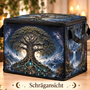 Große Aufbewahrungsbox „Weltenbaum“ 40 × 30 × 30 cm – exklusives Hexenzeug-Design – Bild 1