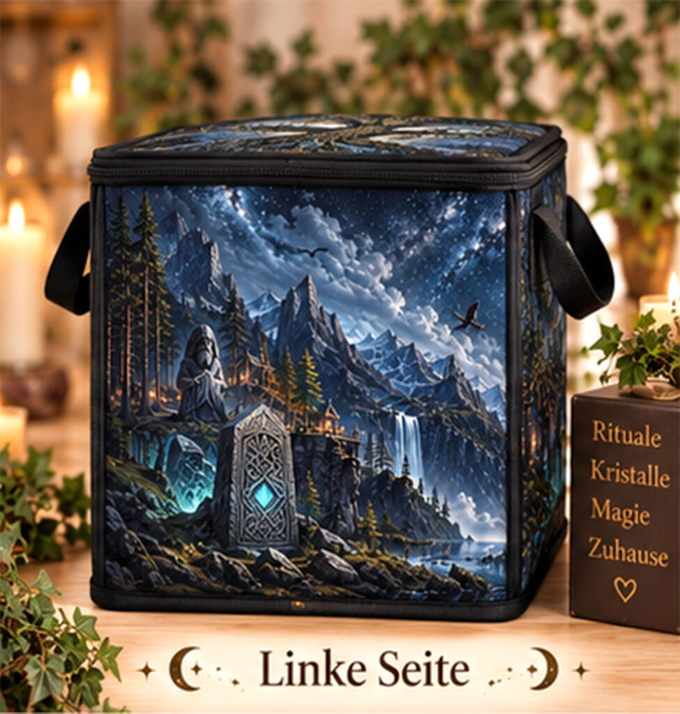 Große Aufbewahrungsbox „Weltenbaum“ 40 × 30 × 30 cm – exklusives Hexenzeug-Design