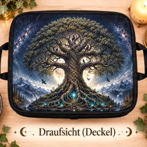 Große Aufbewahrungsbox „Weltenbaum“ 40 × 30 × 30 cm – exklusives Hexenzeug-Design – Bild 2