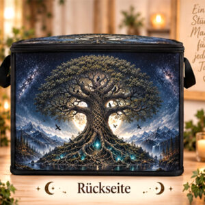 Große Aufbewahrungsbox „Weltenbaum“ 40 × 30 × 30 cm – exklusives Hexenzeug-Design – Bild 4