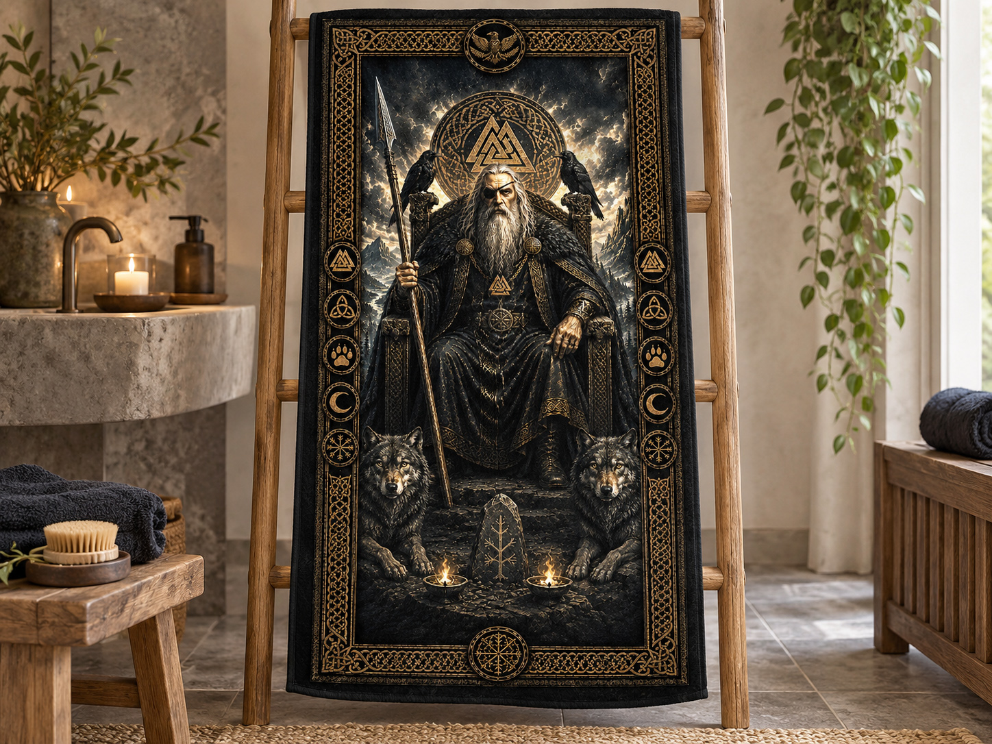 Badetuch-Odin 76x152cm