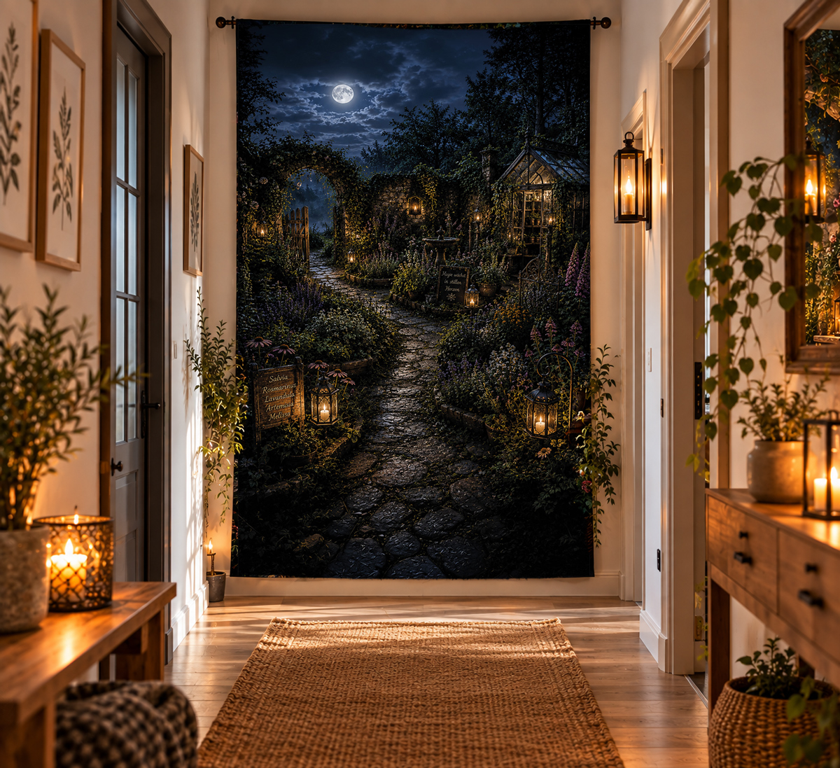 Garten-Flur Wandbehang Beispiel