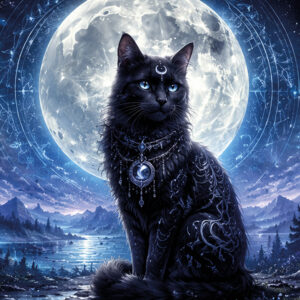 Mondkatze Kuschel-Decken-150x200