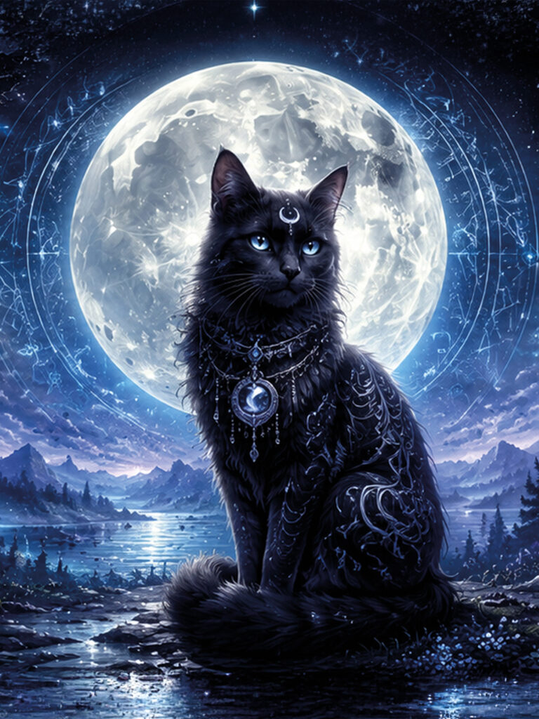 Mondkatze Kuschel-Decken-150x200
