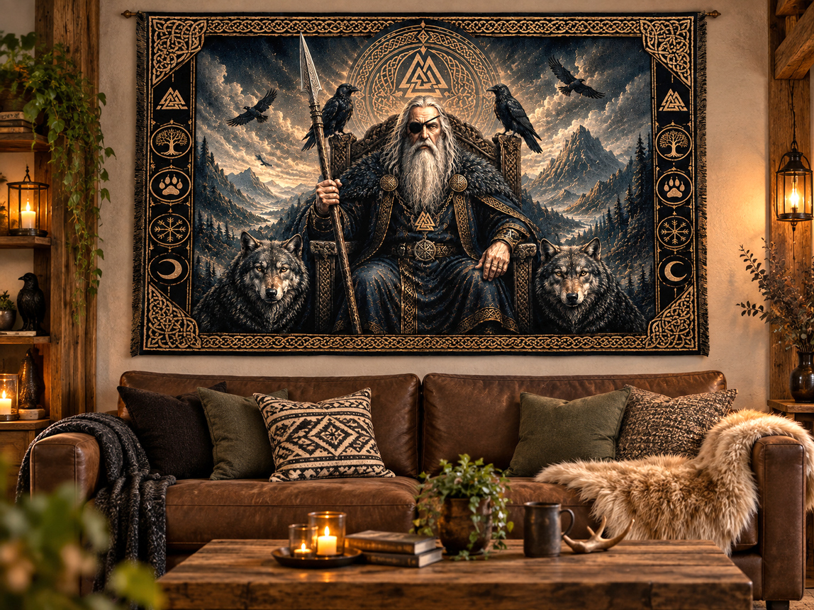 Odin-Allvater Wandbehang