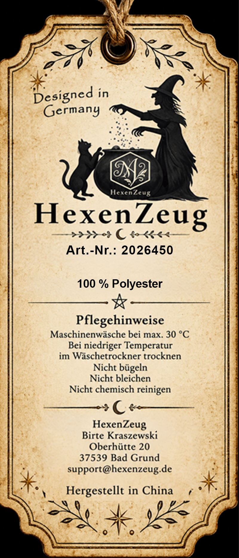 Kuscheldecke „Mondkatze“ 150×200 cm – exklusives Hexenzeug-Design – Bild 4