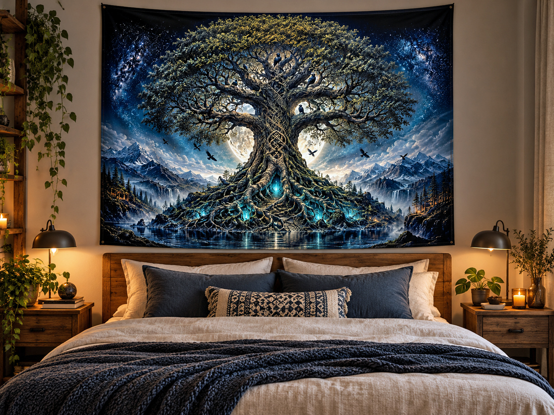 Weltenbaum Wandbehang Beispiel
