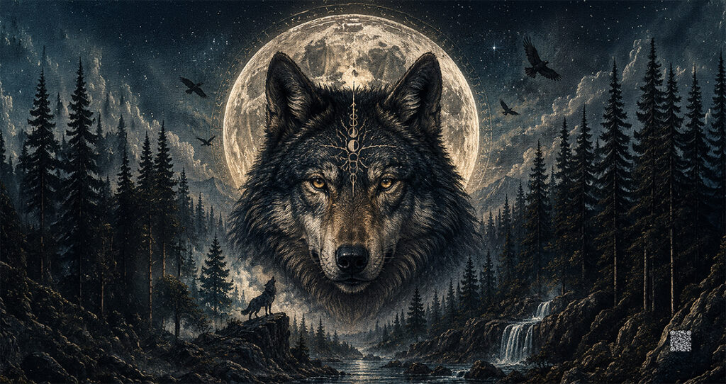 Badetuch Wolf 80x160cm