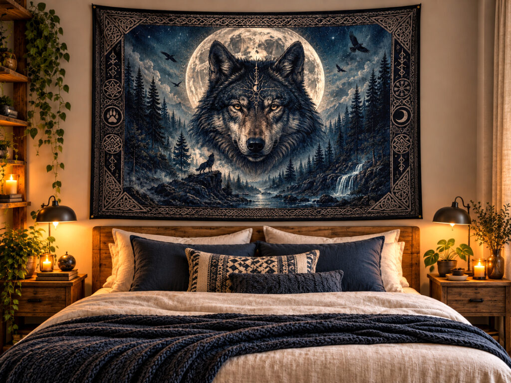 Wolf Wandbehang Beispiel