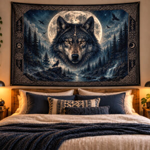 Wolf Wandbehang Beispiel