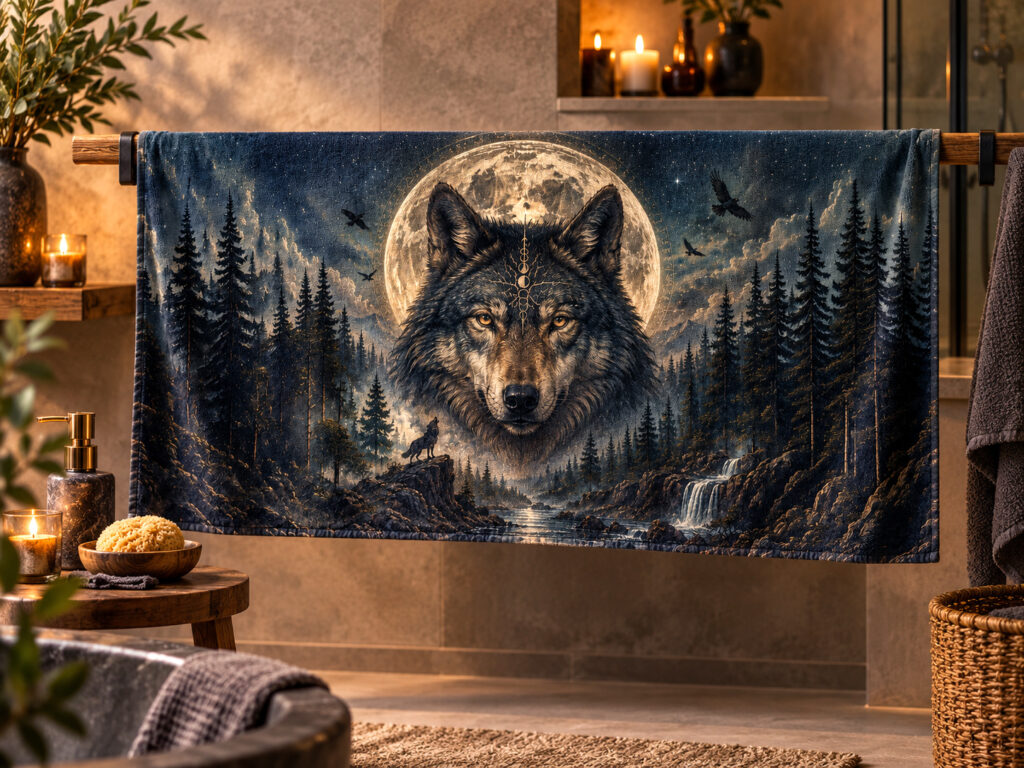 4401-Wolf im Mondlicht