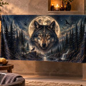 4401-Wolf im Mondlicht