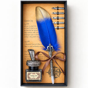 Schreibfederset 4210-blau-gold